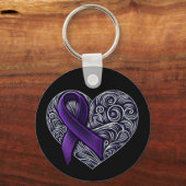 Lila Bewusstsein Schlüsselanhänger (Vorderseite)