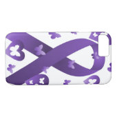 Lila Bewusstseins-Band Case-Mate iPhone Hülle (Rückseite (Horizontal))