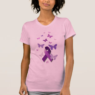 Lila Bewusstseins-Band T-Shirt