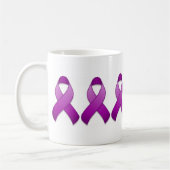 Lila Bewusstseins-Band-Tasse Kaffeetasse (Links)