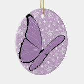 Lila Bewusstseins-Schmetterling Keramik Ornament (Rechts)