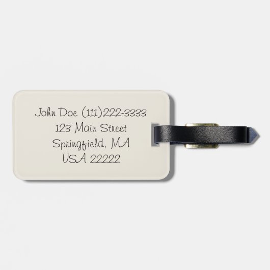 Lila Bewusstseins-Schmetterlinge Gepäckanhänger (Rückseite horizontal)