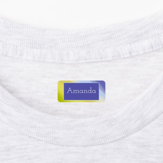 Lila Bezeichnung für Kalkgrün Etiketten (Befestigt)