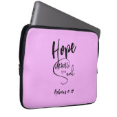 Lila Bibel Verse Laptop-Sieb Laptopschutzhülle (Vorne Rechts)