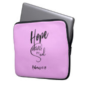 Lila Bibel Verse Laptop-Sieb Laptopschutzhülle (Vorderseite Links)