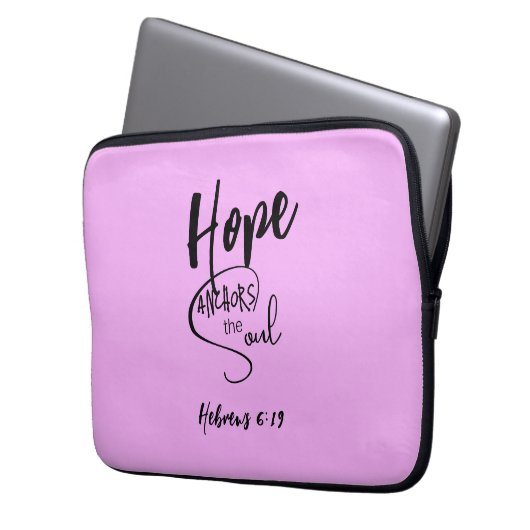 Lila Bibel Verse Laptop-Sieb Laptopschutzhülle (Vorderseite Links)