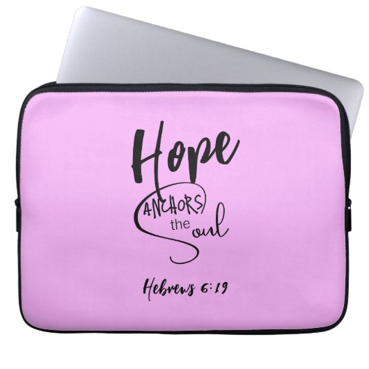 Lila Bibel Verse Laptop-Sieb Laptopschutzhülle (Vorderseite)