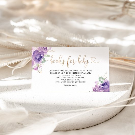 Lila Bibliotheksbücher für die Beifahrkarten Begleitkarte