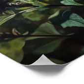 Lila Bienen Balm Blume Art Print Poster (Ecke)