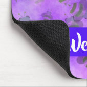 Lila Bienen gemustert Mousepad (Ecke)