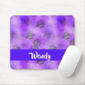 Lila Bienen gemustert Mousepad (Mit Mouse)