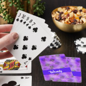 Lila Bienen gemustert Spielkarten (In Situ)