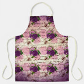 Lila Bienenreihe - Design 4 Schürze (Vorderseite)