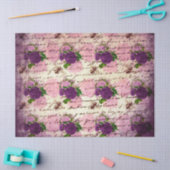 Lila Bienenreihe - Design 4 Seidenpapier (Basteln)