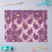 Lila Bienenreihe - Design 6 Seidenpapier (Basteln)