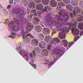 Lila Bienenreihe - Design 6 Seidenpapier (Detail)