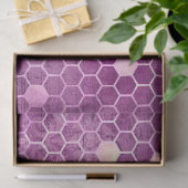 Lila Bienenreihen - Design 13 Seidenpapier (Geschenk)