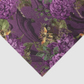 Lila Bienenreihen - Design 14 Seidenpapier (Detail)