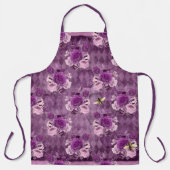 Lila Bienenreihen - Design 17 Schürze (Vorderseite)