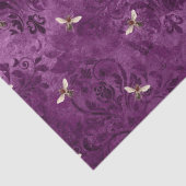 Lila Bienenreihen - Design 18 Seidenpapier (Detail)