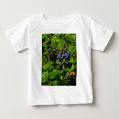 Lila Bienenvölker und Hummel Baby T-shirt (Vorderseite)