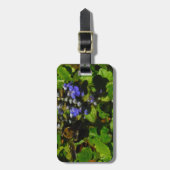 Lila Bienenvölker und Hummel Gepäckanhänger (Vorderseite vertikal)