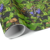 Lila Bienenvölker und Hummel Geschenkpapier (Rolleneckpunkt)