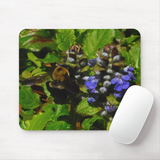 Lila Bienenvölker und Hummel Mousepad (Mit Mouse)