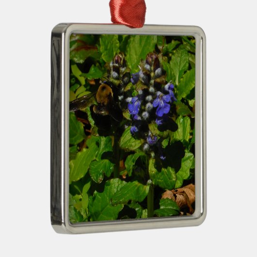 Lila Bienenvölker und Hummel Ornament Aus Metall (Rechts)