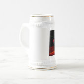 lila Bier Bierglas (Vorderseite Links)
