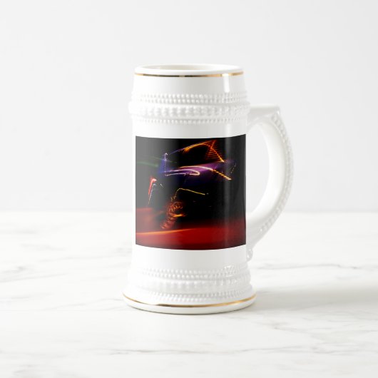 lila Bier Bierglas (VorderseiteRechts)
