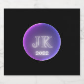 Lila Bierflasche - Etikett (Einzelnes Label)