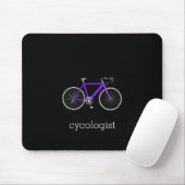 lila Bike-Zykologe Mousepad (Mit Mouse)