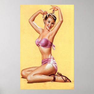 Lila Bikini Poster