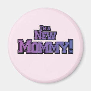 Lila bin ich ein neuer Mama-Shirts und Geschenke Magnet