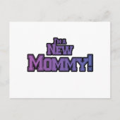 Lila bin ich ein neuer Mama-Shirts und Geschenke Postkarte (Vorderseite)