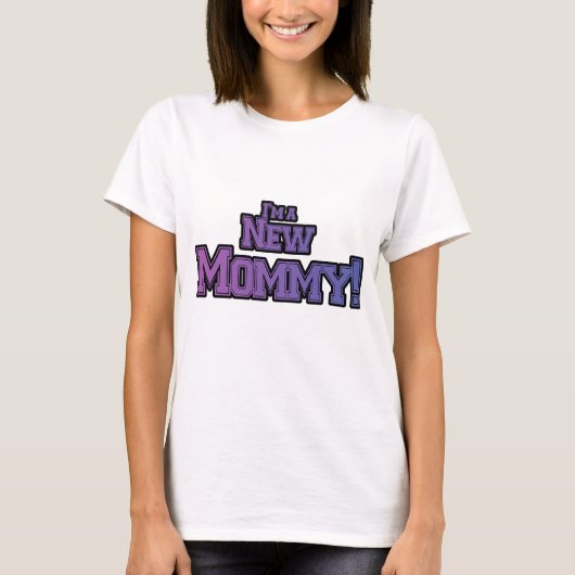Lila bin ich ein neuer Mama-Shirts und Geschenke T-Shirt (Vorderseite)