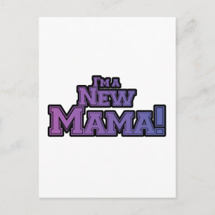 Lila bin ich ein New Mama Tshirts und Geschenke Postkarte