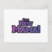 Lila bin ich ein New Mama Tshirts und Geschenke Postkarte (Vorderseite)