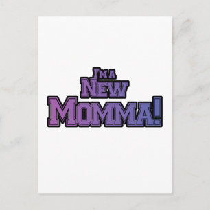 Lila bin ich ein New Momma Tshirts und Geschenke Postkarte