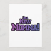 Lila bin ich ein New Momma Tshirts und Geschenke Postkarte (Vorderseite)