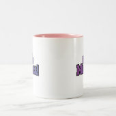 Lila bin ich ein New Momma Tshirts und Geschenke Zweifarbige Tasse (Mittel)