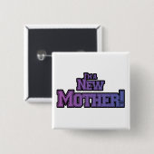 Lila bin ich eine neue Muttermutter-Hemden und Ges Button (Vorne & Hinten)