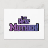 Lila bin ich eine neue Muttermutter-Hemden und Ges Postkarte (Vorderseite)