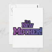 Lila bin ich eine neue Muttermutter-Hemden und Ges Postkarte (Vorne/Hinten)