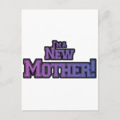 Lila bin ich eine neue Muttermutter-Hemden und Ges Postkarte (Vorderseite)