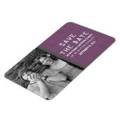 Lila Binärkode-Foto Speichern des Datumsfelds Magnet (Linke Seite)