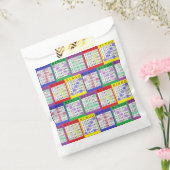 Lila BINGO Card Gastgeschenk Bag Geschenktütchen (Versiegelt)