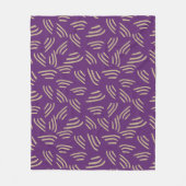 Lila Bio Lines Fleece Blanket (Vorderseite)