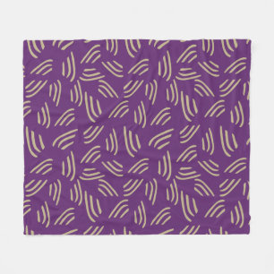Lila Bio Lines Fleece Blanket